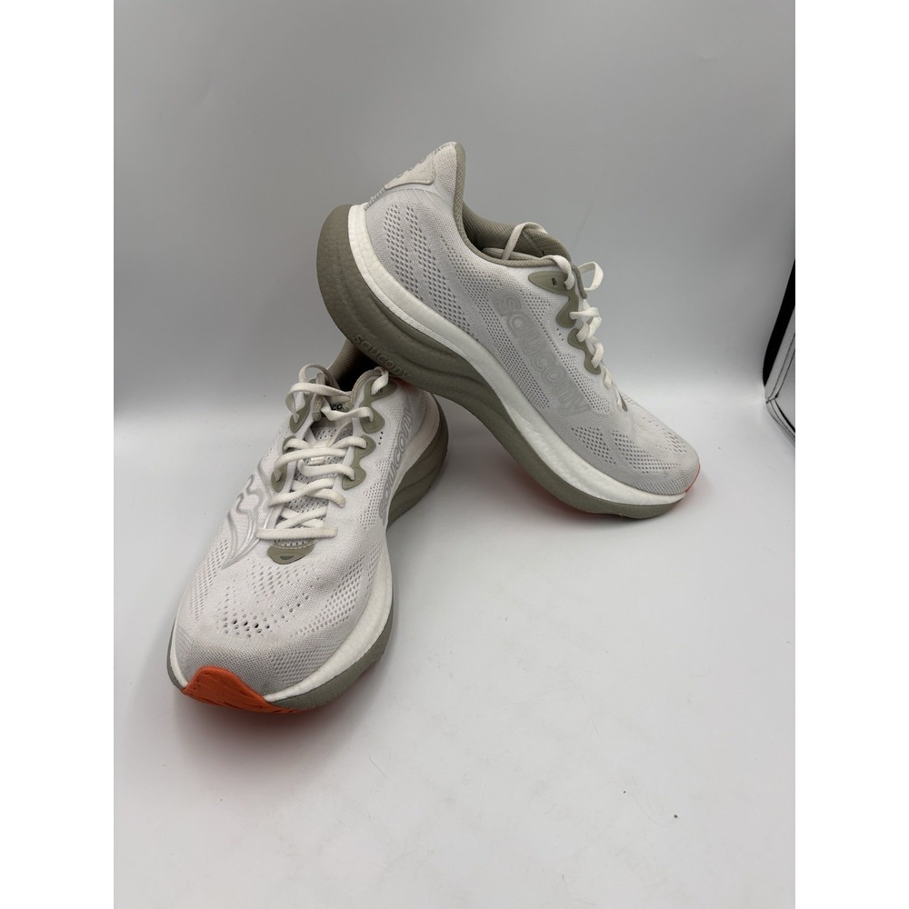 Saucony Ride 19 Mens Size 11 White Athletic Running Sneakers Shoes - Picture 6 of 13